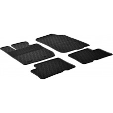 Гумові килимки в салон для Renault Duster (mkI) 2010-2017; Dacia Duster (mkI) 2010-2017 (с подъемом у водителя)(повний привід) комплект з 4 штук (Gledring)