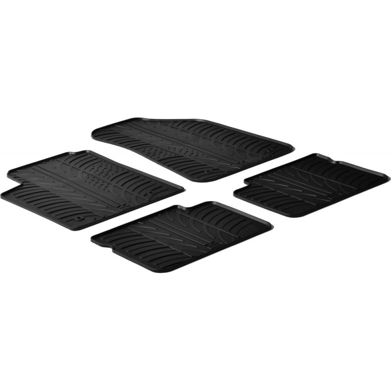 Гумові килимки в салон для Fiat Bravo (mkII) 2007-2014; Lancia Delta (mkIII) 2008-2014 комплект з 4 штук (Gledring)