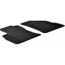 Гумові килимки в салон для Fiat Doblo (mkII) 2010-2022; Opel Combo (mkIV)(D) 2011-2017; RAM ProMaster City (mkI) 2010→ (1 ряд) комплект з 2 штук (Gledring)