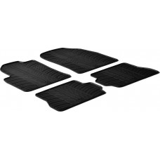 Гумові килимки в салон для Ford Fiesta (mkV) 2002-2008 / Fusion (mkI) 2002-2012 комплект з 4 штук (Gledring)