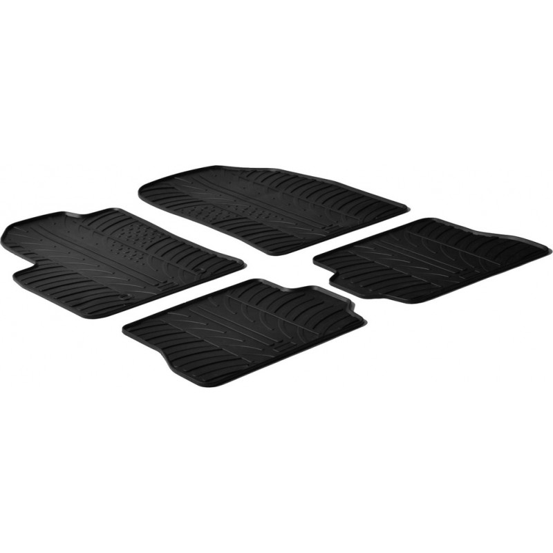 Гумові килимки в салон для Ford Fiesta (mkV) 2002-2008 / Fusion (mkI) 2002-2012 комплект з 4 штук (Gledring)