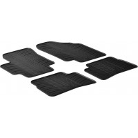 Гумові килимки в салон для Hyundai Accent (mkIII) 2005-2010; Kia Rio (mkII) 2005-2011 комплект з 4 штук (Gledring)