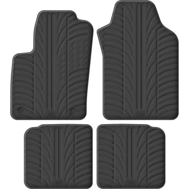 Гумові килимки в салон для Lancia Ypsilon (mkIII) 2011-2024 комплект з 4 штук (Gledring)
