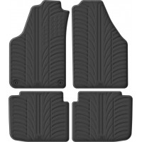 Гумові килимки в салон для Fiat Idea (mkI) 2003-2012; Lancia Musa (mkI) 2004-2012 комплект з 4 штук (Gledring)
