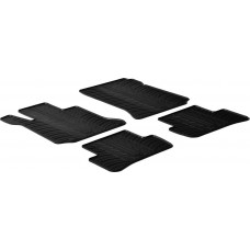 Гумові килимки в салон для Mercedes-Benz C-Class (W204; S204) 2007-2014 комплект з 4 штук (Gledring)