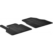 Гумові килимки в салон для Renault Kangoo (mkII) 2007-2021; Mercedes-Benz Citan (W415) 2012-2021 (1 ряд) комплект з 2 штук (Gledring)