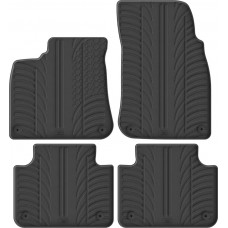 Гумові килимки в салон для Volkswagen Touareg (mkII) 2010-2018; Porsche Cayenne (mkII) 2010-2018 комплект з 4 штук (Gledring)