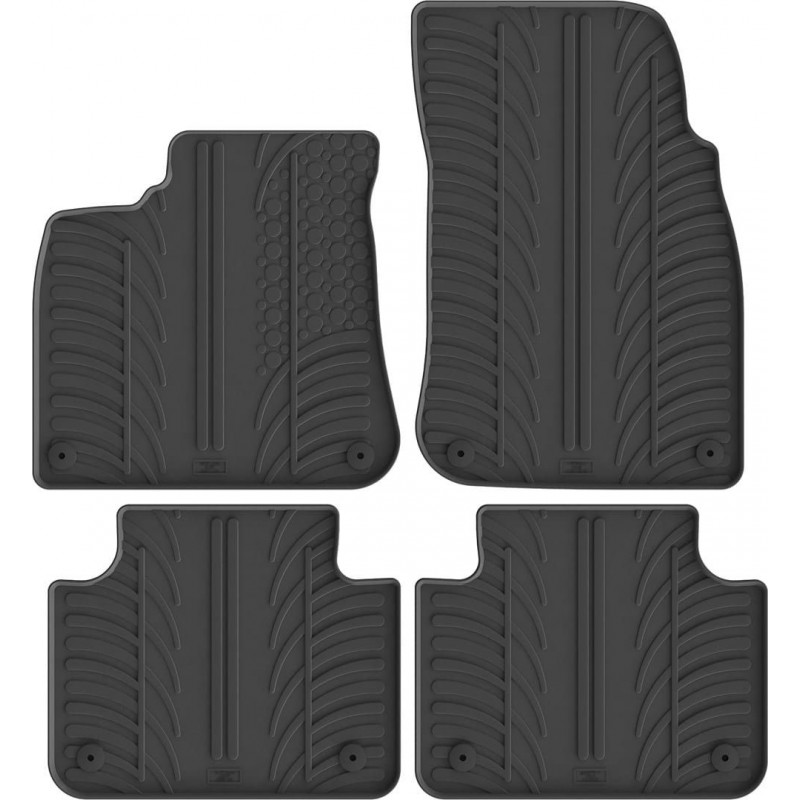 Гумові килимки в салон для Volkswagen Touareg (mkII) 2010-2018; Porsche Cayenne (mkII) 2010-2018 комплект з 4 штук (Gledring)