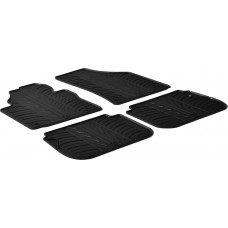 Гумові килимки в салон для Volkswagen Caddy (mkIII) 2003-2021 (1-2 ряд) комплект з 4 штук (Gledring)
