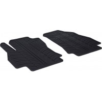 Гумові килимки в салон для Citroen Nemo (mkI); Fiat Fiorino (mkIII); Peugeot Bipper (mkI) 2007-2021 (1 ряд) комплект з 2 штук (Gledring)