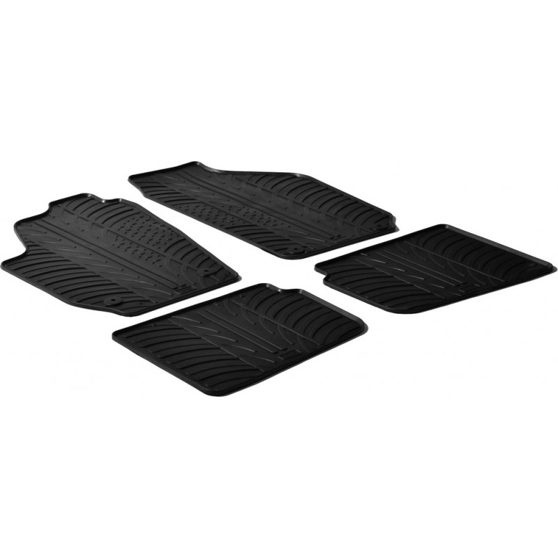 Гумові килимки в салон для Skoda Roomster (mkI) 2006-2015 комплект з 4 штук (Gledring)
