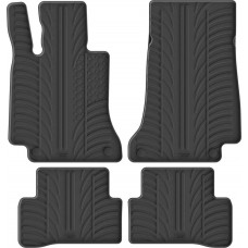 Гумові килимки в салон для Mercedes-Benz C-Class (W205; S205) 2014-2021 комплект з 4 штук (Gledring)