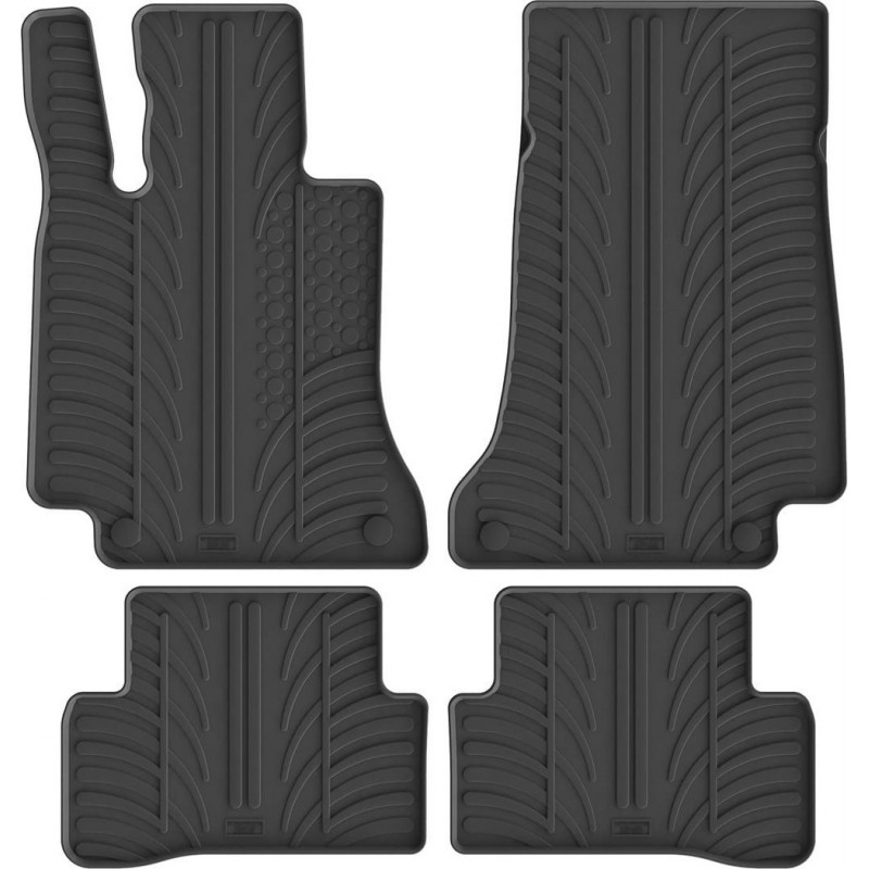 Гумові килимки в салон для Mercedes-Benz C-Class (W205; S205) 2014-2021 комплект з 4 штук (Gledring)