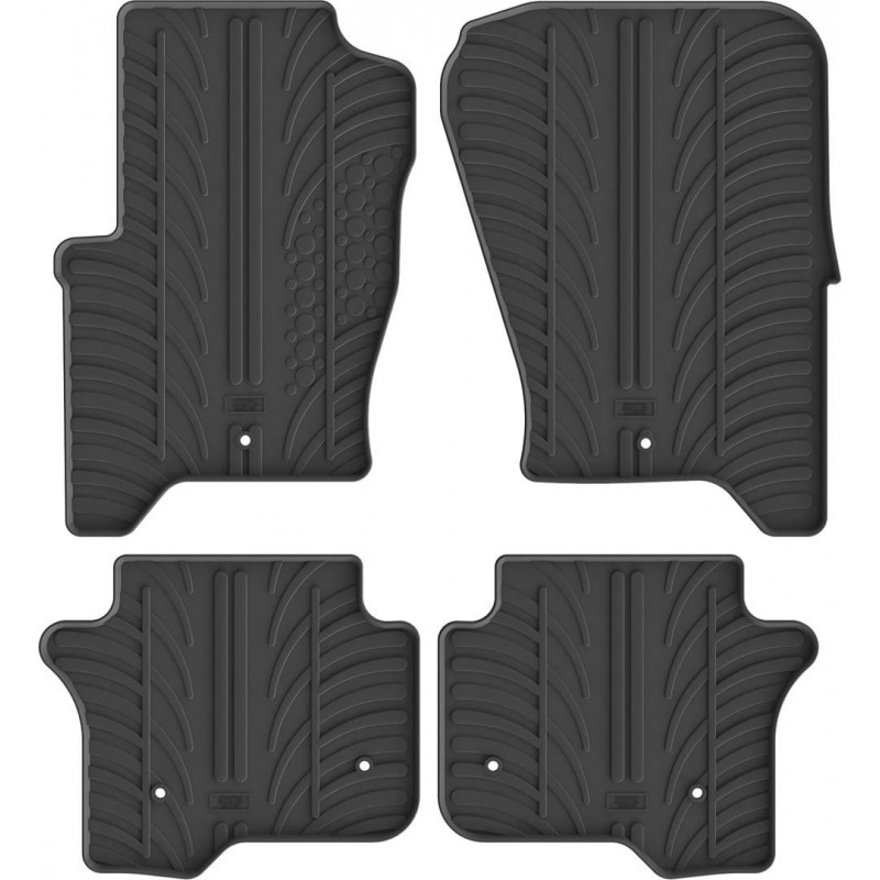 Гумові килимки в салон для Land Rover Discovery (mkIII)(L319) 2004-2010 / (mkIV)(L319) 2009-2016 комплект з 4 штук (Gledring)