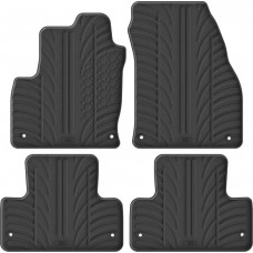 Гумові килимки в салон для Land Rover Range Rover Evoque (mkI)(L538) 2011-2018 (8 клипс) комплект з 4 штук (Gledring)