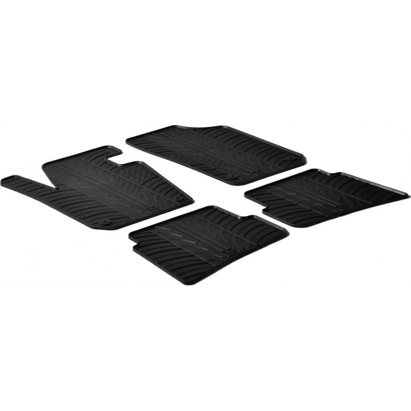 Гумові килимки в салон для Seat Ibiza (mkIV) 2008-2017 комплект з 4 штук (Gledring)