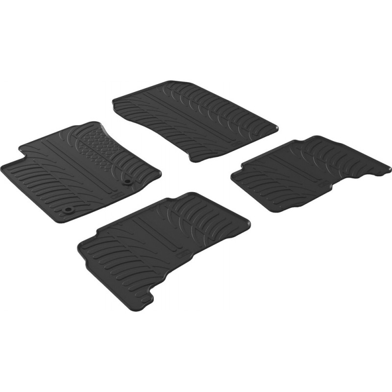 Гумові килимки в салон для Toyota Land Cruiser Prado (J150) 2013-2024 (АКПП) комплект з 4 штук (Gledring)