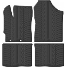 Гумові килимки в салон для Toyota Yaris (mkIII) 2010-2020 (5-дв.) комплект з 4 штук (Gledring)