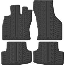 Гумові килимки в салон для Volkswagen Golf (mkVII) 2012-2021 / (mkVIII) 2019→ ; Seat Leon (mkIII) 2012-2020 (5-дв. хетчбек) комплект з 4 штук (Gledring)