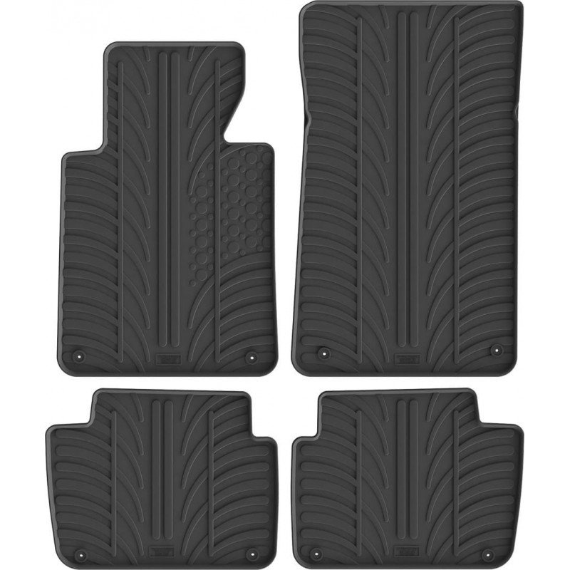 Гумові килимки в салон для BMW 3-series (E46) 1997-2006 комплект з 4 штук (Gledring)