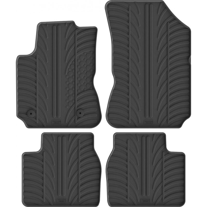 Гумові килимки в салон для Audi A4/S4/RS4 (mkI)(B5) 1994-2001 комплект з 4 штук (Gledring)