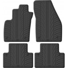 Гумові килимки в салон для Volvo S40 (mkII) 2004-2012 / V50 (mkI) 2004-2012 (МКПП) комплект з 4 штук (Gledring)