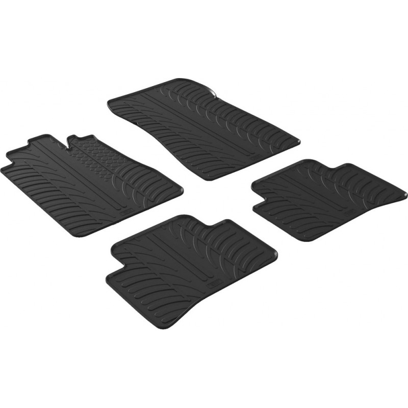 Гумові килимки в салон для Mercedes-Benz C-Class (W202) 1992-2001 (МКПП) комплект з 4 штук (Gledring)