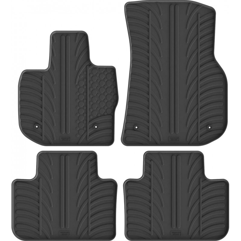 Гумові килимки в салон для BMW X3 (G01) 2017-2024 / iX3 (G08) 2018→ (АКПП) комплект з 4 штук (Gledring)