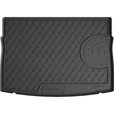 Гумовий килимок в багажник для Volkswagen Golf (mkVII) 2012-2021 (хетчбек)(с двухуровневым полом)(нижний уровень)(багажник) (Gledring)