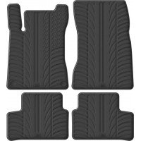 Гумові килимки в салон для Mercedes-Benz A-Class (W177; V177) / B-Class (W247) / GLA-Class (H247) 2018→ комплект з 4 штук (Gledring)