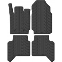 Гумові килимки в салон для Ford Ranger (T6)(mkI) 2011-2022 (EU)(double cab)(АКПП) комплект з 4 штук (Gledring)