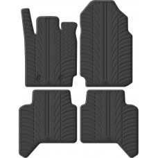Гумові килимки в салон для Ford Ranger (T6)(mkI) 2011-2022 (EU)(double cab)(АКПП) комплект з 4 штук (Gledring)