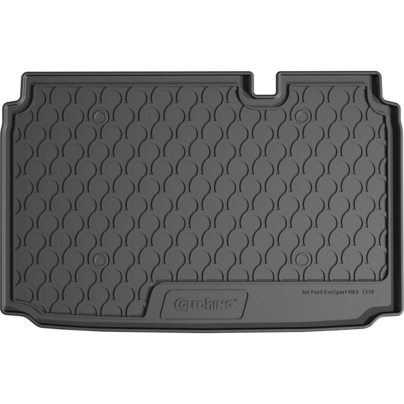 Гумовий килимок в багажник для Ford EcoSport (mkII) 2017-2023 (с двухуровневым полом)(любой уровень)(багажник) (Gledring)