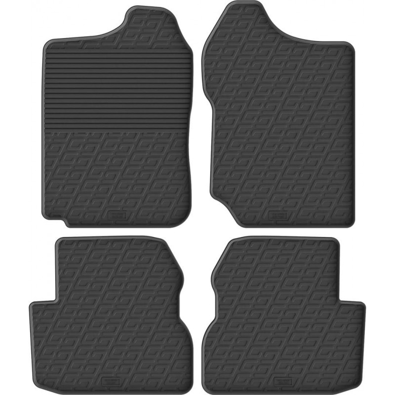 Гумові килимки в салон для Suzuki Jimny (mkIII) 1998-2018 (МКПП) комплект з 4 штук (Gledring)