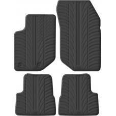 Гумові килимки в салон для Jeep Avenger (mkI) 2023→ (МКПП) комплект з 4 штук (Gledring)