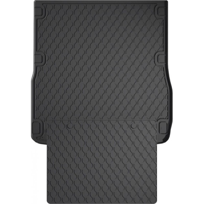 Гумовий килимок в багажник для Audi A6/S6/RS6 (mkIII)(C6) 2004-2011 (універсал)(багажник с защитой) (Gledring)