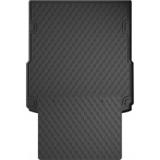 Гумовий килимок в багажник для Audi A6/S6/RS6 (mkIII)(C6) 2004-2011 (седан)(верхний)(багажник с защитой) (Gledring)