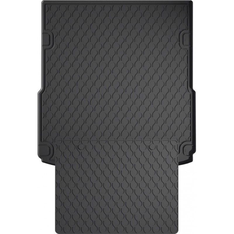 Гумовий килимок в багажник для Audi A6/S6/RS6 (mkIII)(C6) 2004-2011 (седан)(верхний)(багажник с защитой) (Gledring)