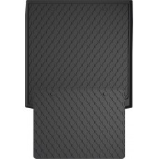 Гумовий килимок в багажник для Volkswagen Golf (mkVII) 2012-2021 (універсал)(верхний)(багажник с защитой) (Gledring)