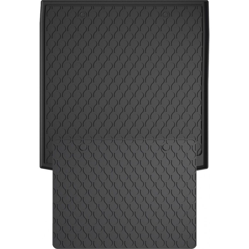 Гумовий килимок в багажник для Volkswagen Golf (mkVII) 2012-2021 (універсал)(верхний)(багажник с защитой) (Gledring)