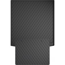 Гумовий килимок в багажник для Volkswagen Sharan (mkII) 2010-2022; Seat Alhambra (mkII) 2010-2020 (багажник с защитой) (Gledring)