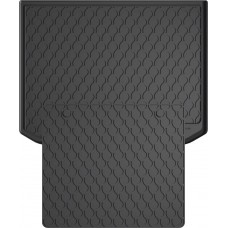 Гумовий килимок в багажник для Audi A3/S3/RS3 (mkIII) 2012-2020 (sportback)(с двухуровневым полом)(верхний уровень)(с запаской)(багажник с защитой) (Gledring)