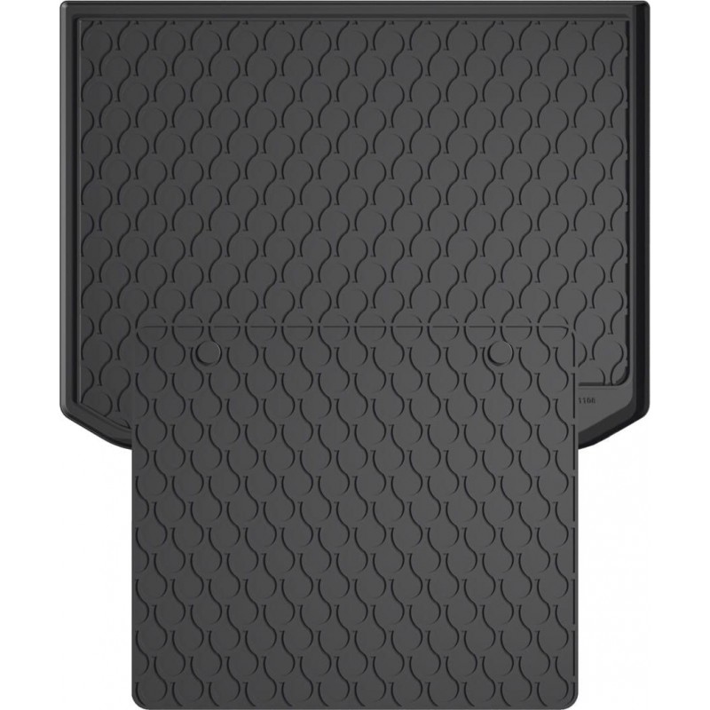 Гумовий килимок в багажник для Audi A3/S3/RS3 (mkIII) 2012-2020 (sportback)(с двухуровневым полом)(верхний уровень)(с запаской)(багажник с защитой) (Gledring)