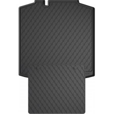 Гумовий килимок в багажник для Skoda Rapid (mkI) 2012-2019; Seat Toledo (mkIV) 2012-2019 (ліфтбек)(нижний)(багажник с защитой) (Gledring)