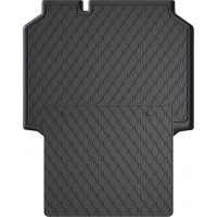 Гумовий килимок в багажник для Seat Leon (mkIII) 2012-2020 (5-дв. хетчбек)(багажник с защитой) (Gledring)