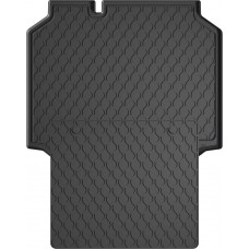 Гумовий килимок в багажник для Seat Leon (mkIII) 2012-2020 (5-дв. хетчбек)(багажник с защитой) (Gledring)