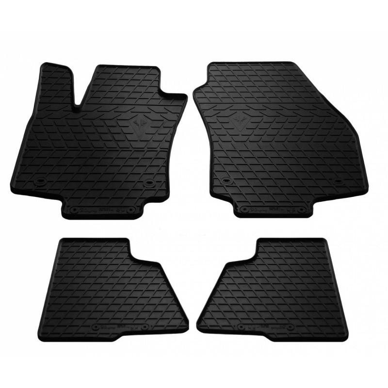 Гумові килимки в салон для Opel Astra H (hatchback/universal) (2004-2010) комплект з 4 штук (Stingray)