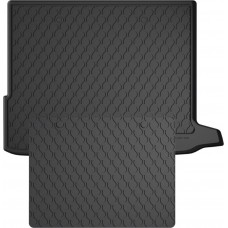 Гумовий килимок в багажник для Mercedes-Benz GLC-Class (X253) 2015-2022 (багажник с защитой) (Gledring)