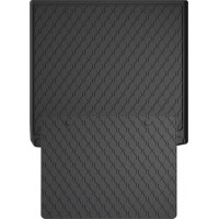 Гумовий килимок в багажник для Renault Duster (mkII) 2017-2024; Dacia Duster (mkII) 2017-2024 (повний привід)(багажник с защитой) (Gledring)