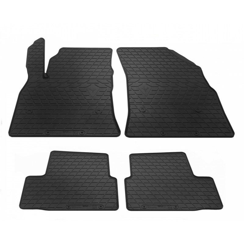 Гумові килимки в салон для Opel Astra K (2015-...) комплект з 4 штук (Stingray)